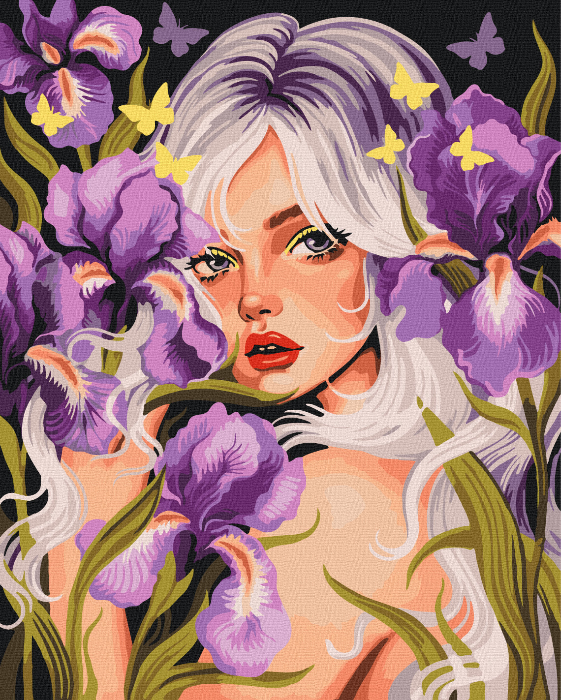 Painting by numbers Flower molfar © Polina Skurykhina (BS54320)