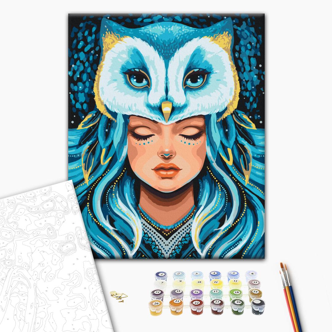 Painting by numbers The soul of the Owl © Polina Skurykhina (BS54321)
