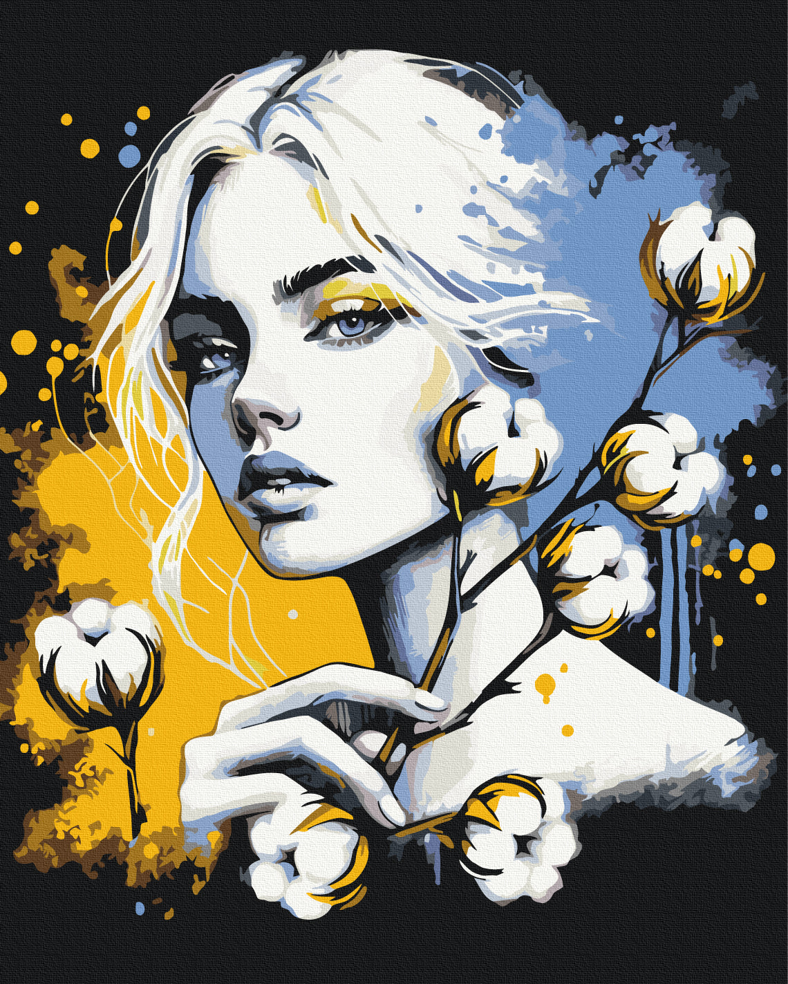 Painting by numbers Flower of power © Anna Hrytsiuk (BS54370)
