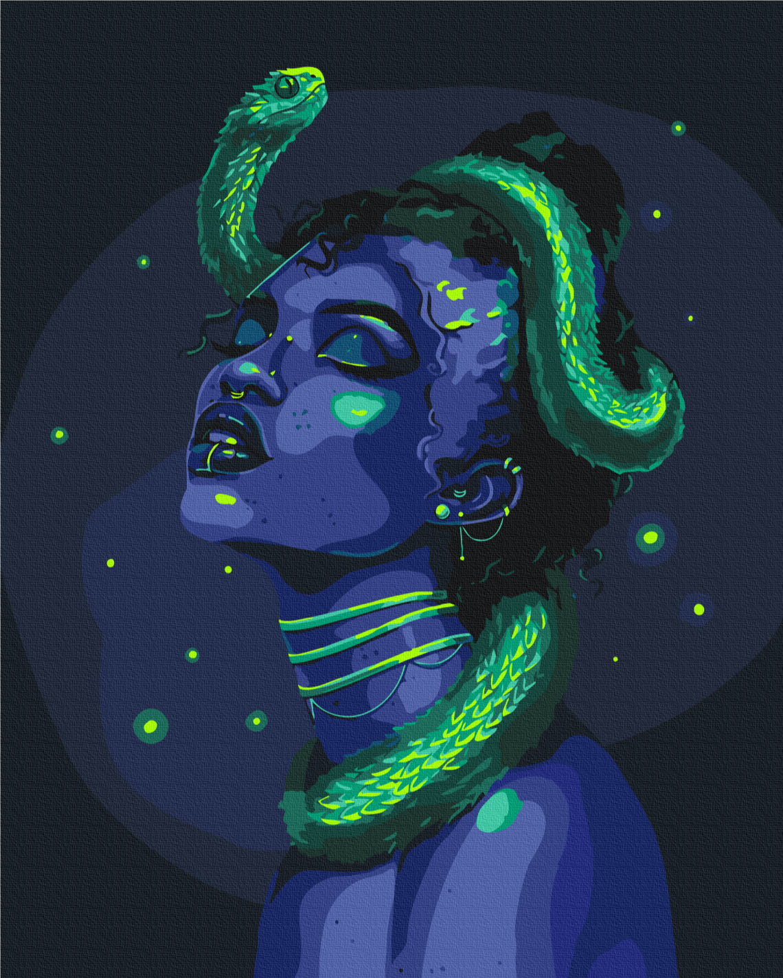 Painting by numbers Your neon snake © Solomiya Kovalchuk (BS54459)