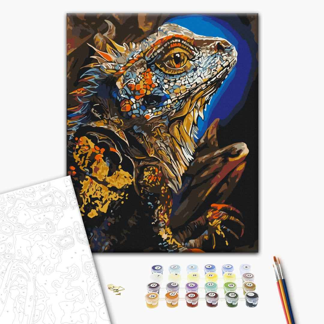 Painting by numbers Expressive lizard © Telonitskaya Kristina (BS54485)