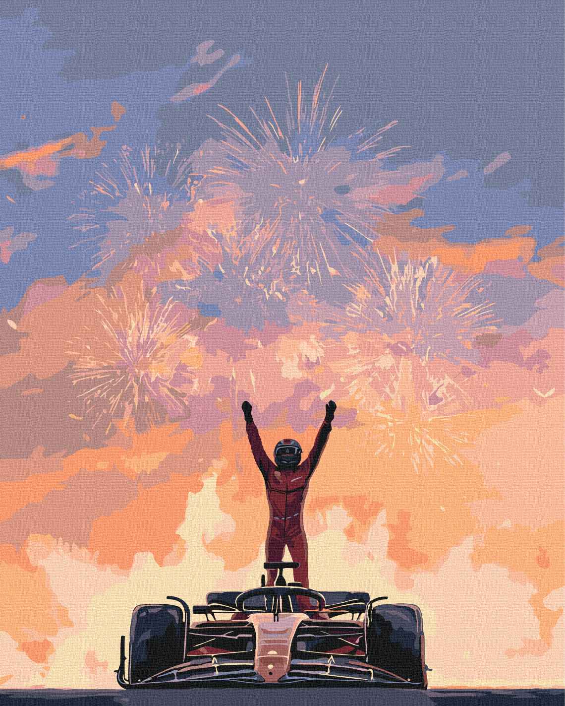 Painting by numbers Red Leader (BS54512)