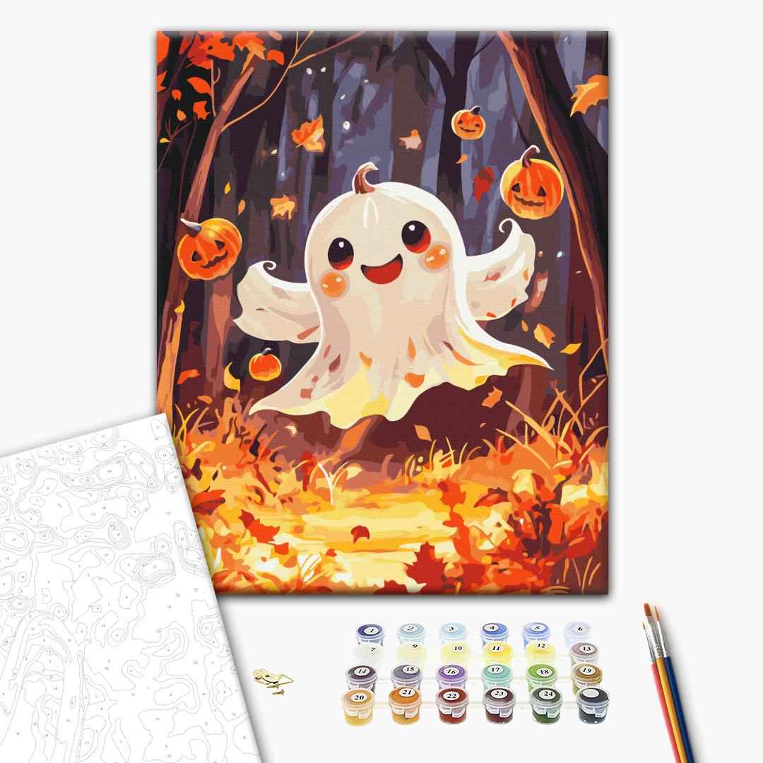 Painting by numbers The ghost of a pumpkin (BS54412)