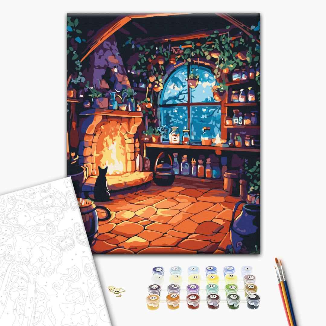 Painting by numbers The witch's hut (BS54409)