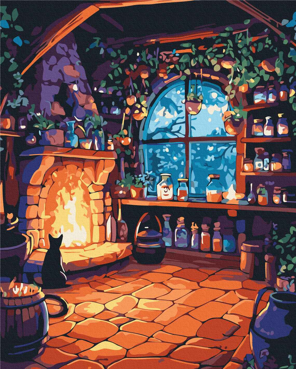 Painting by numbers The witch's hut (BS54409)