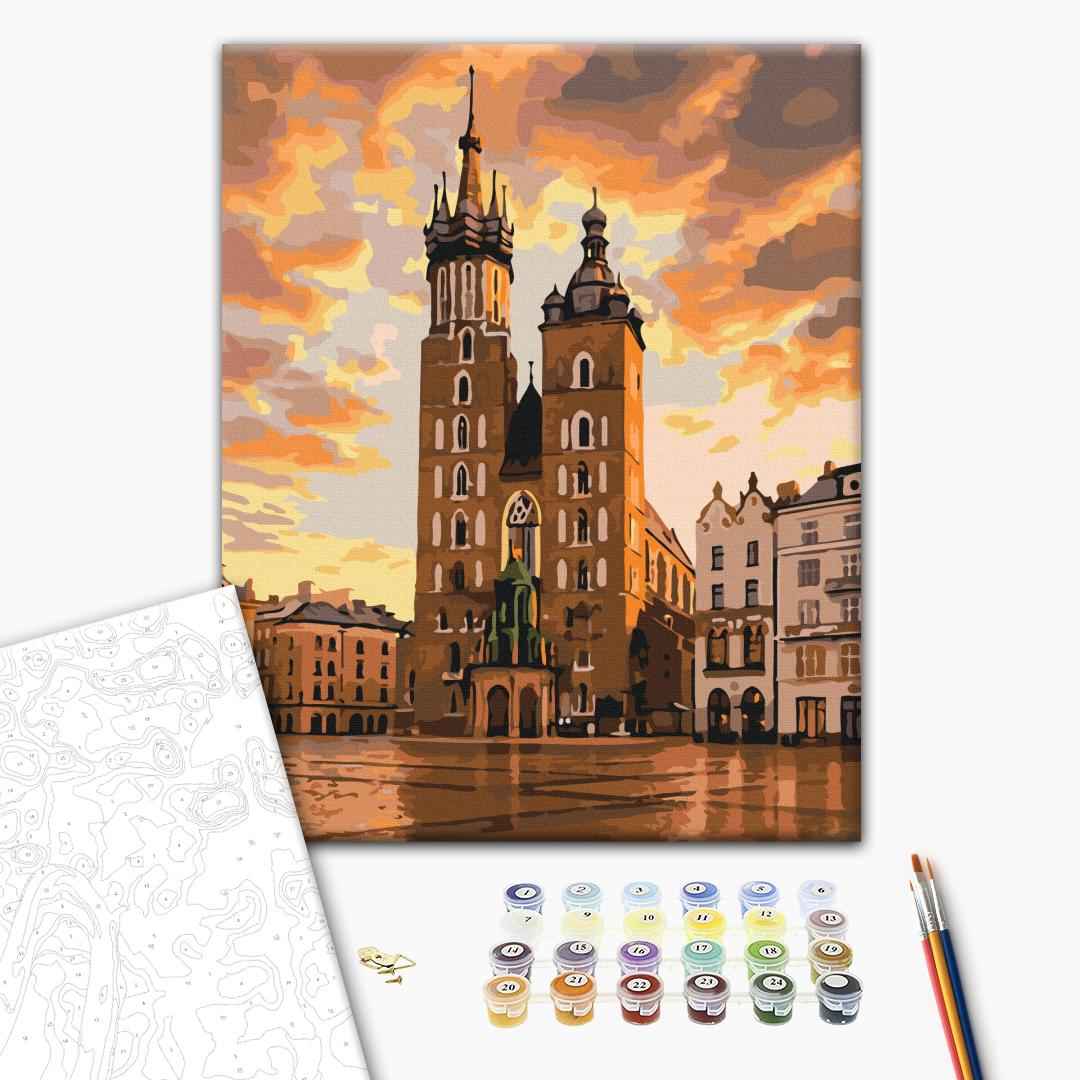 Painting by numbers The fairy-tale sky of Krakow (BS54540)