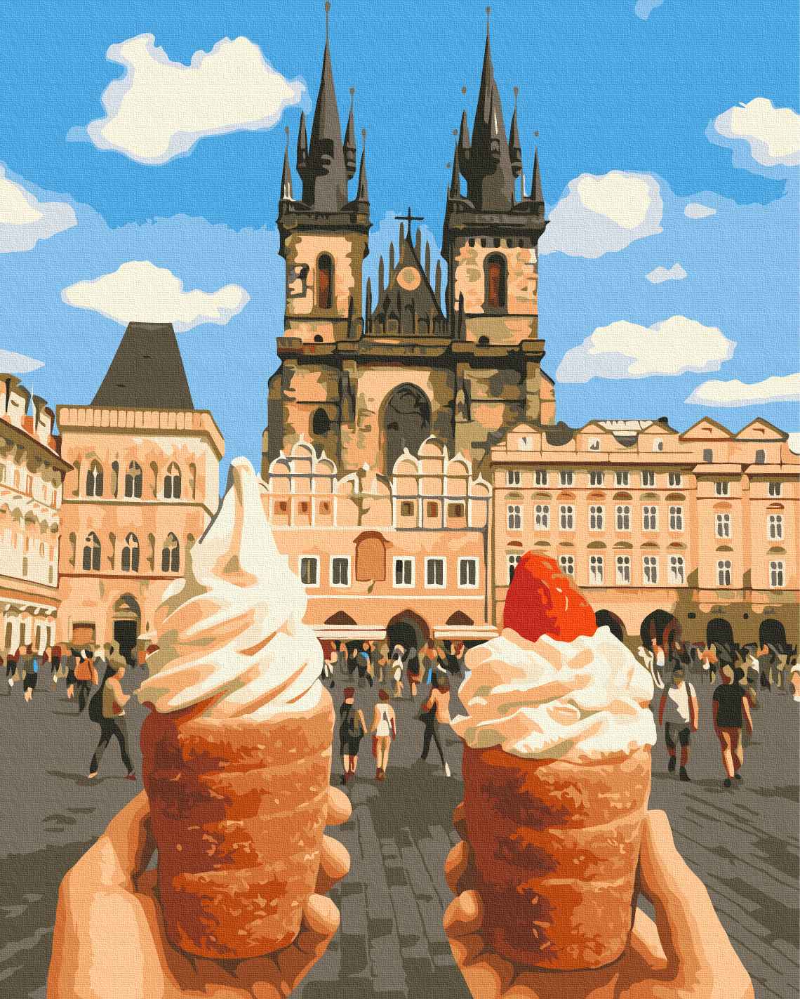 Painting by numbers Delicacies of the old town (BS54538)