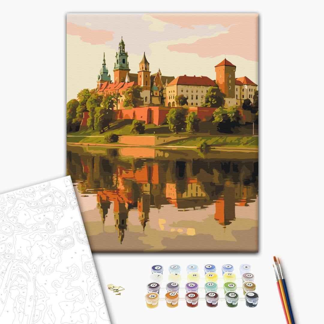 Painting by numbers The royal residence above the Vistula River (BS54532)