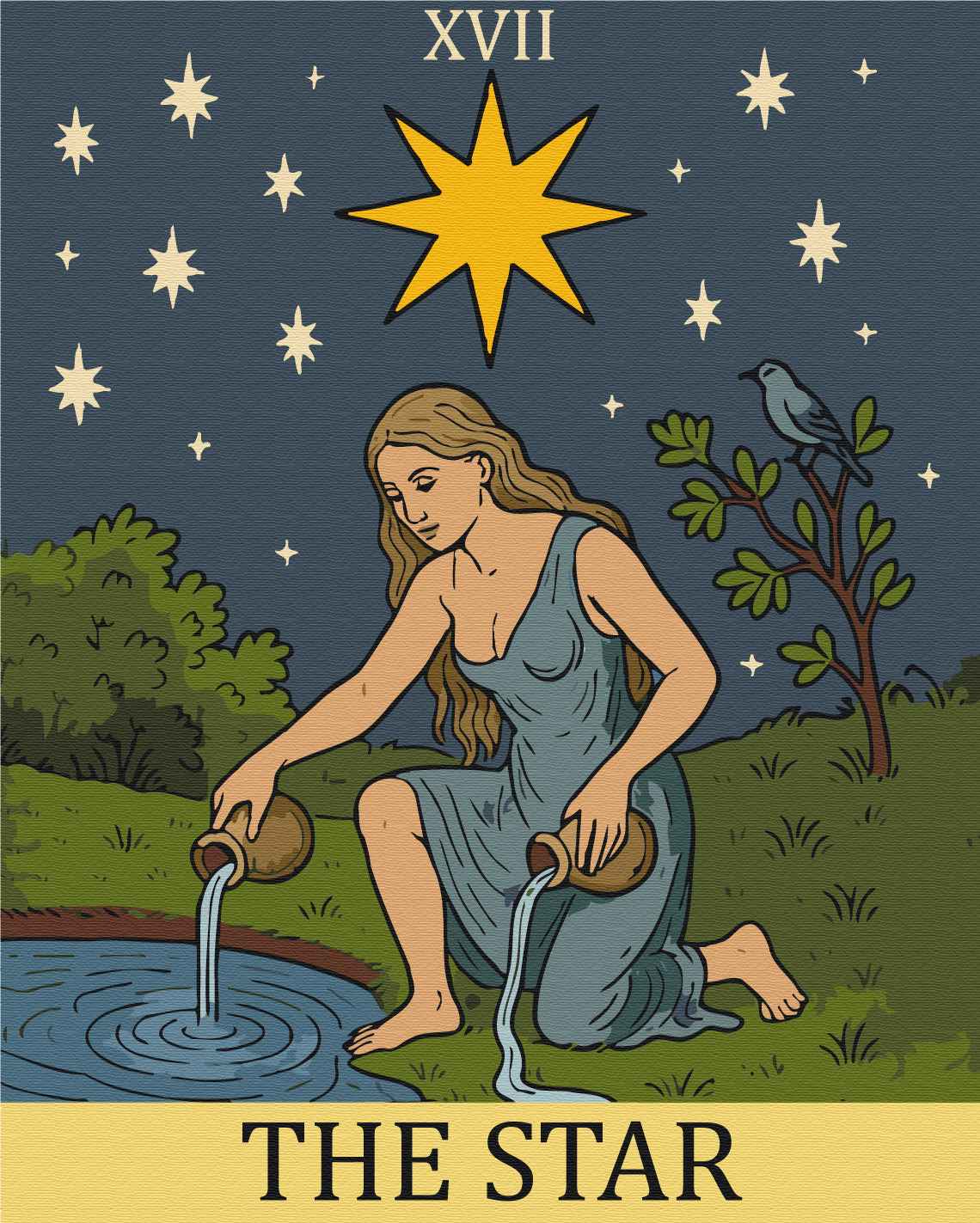 Painting by numbers Star (BS54547)