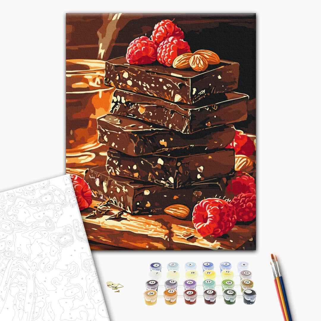 Painting by numbers Chocolate with nuts and fruits (RBS54451)