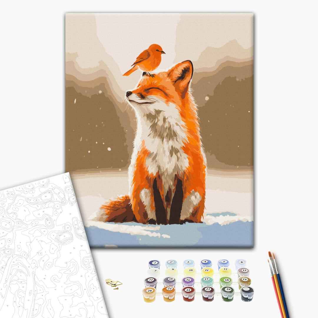 Painting by numbers Friends of winter (BS54489)