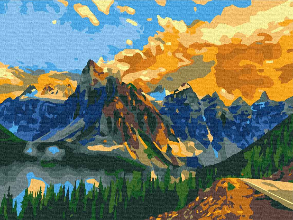 Painting by numbers Mountain landscape (RBS27152)