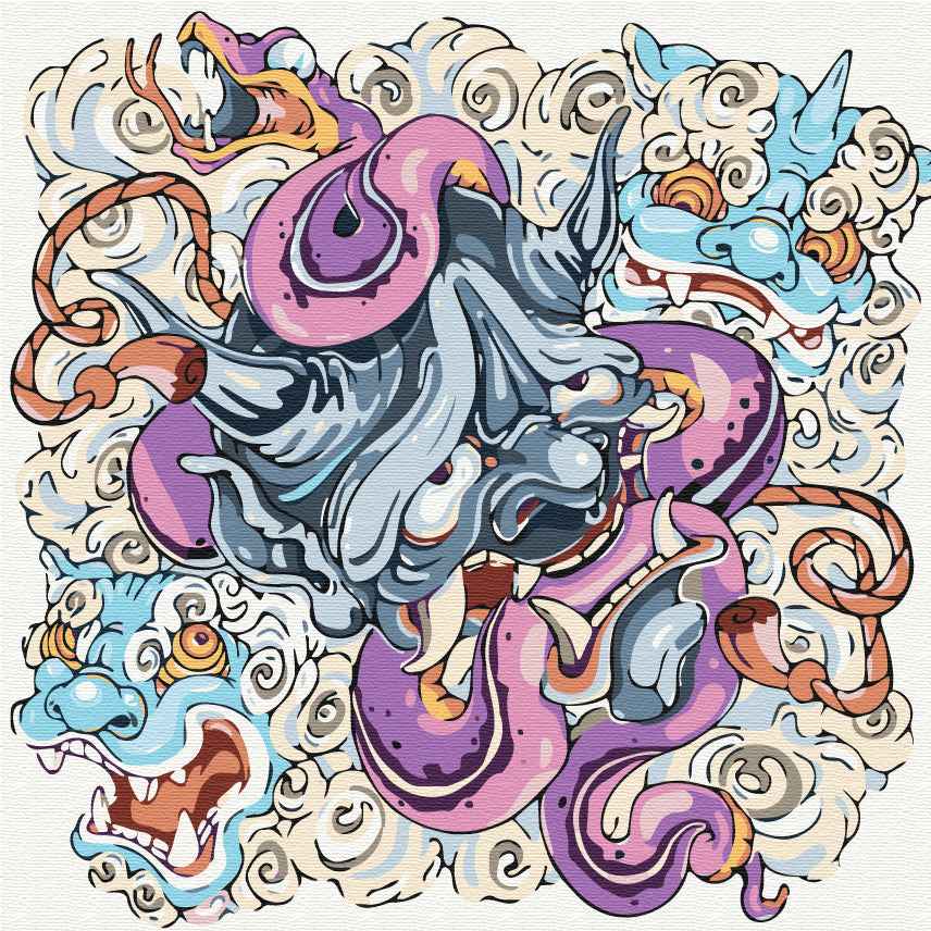 Painting by numbers Hannya (SQ30027)