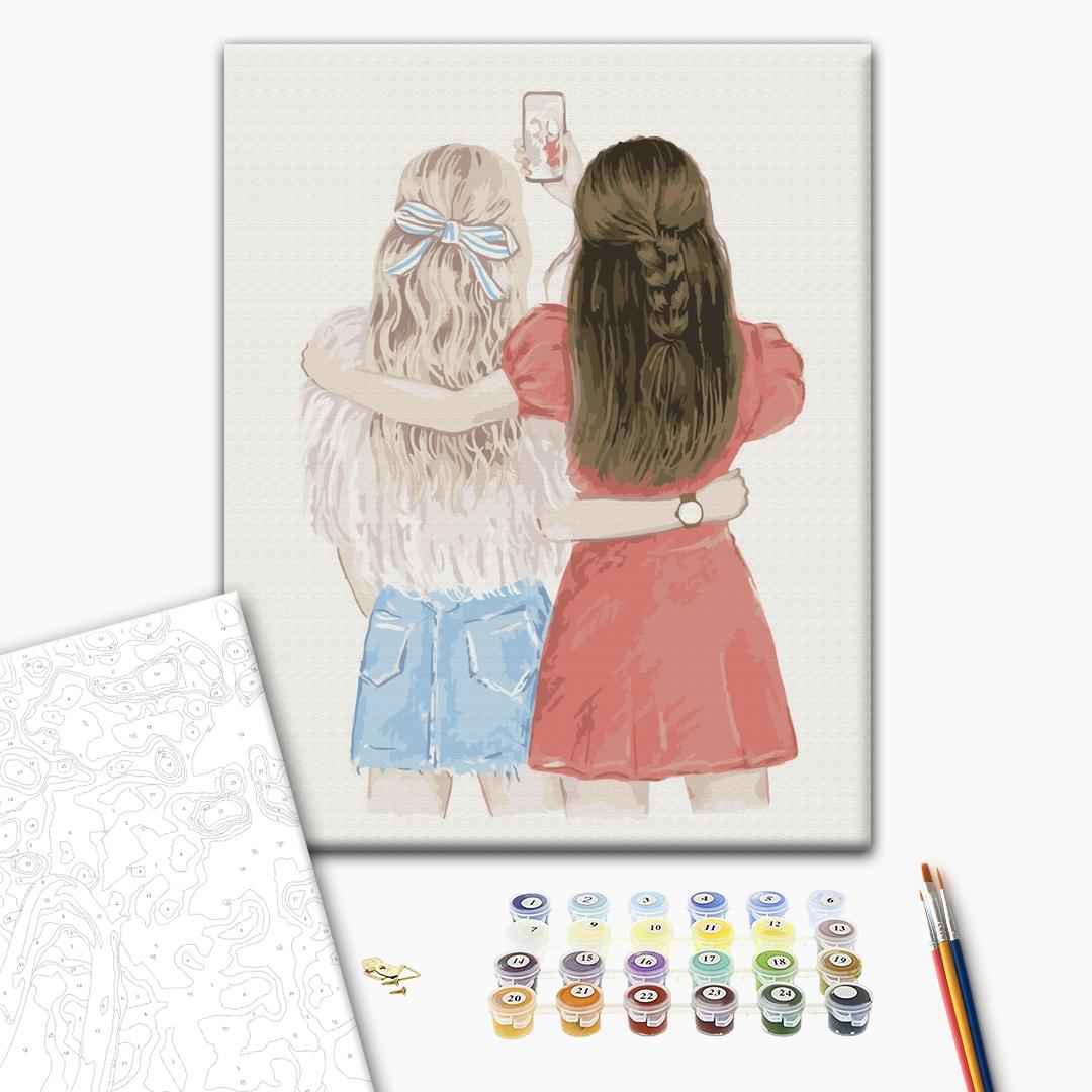 Painting by numbers Friends selfie (BS51342)