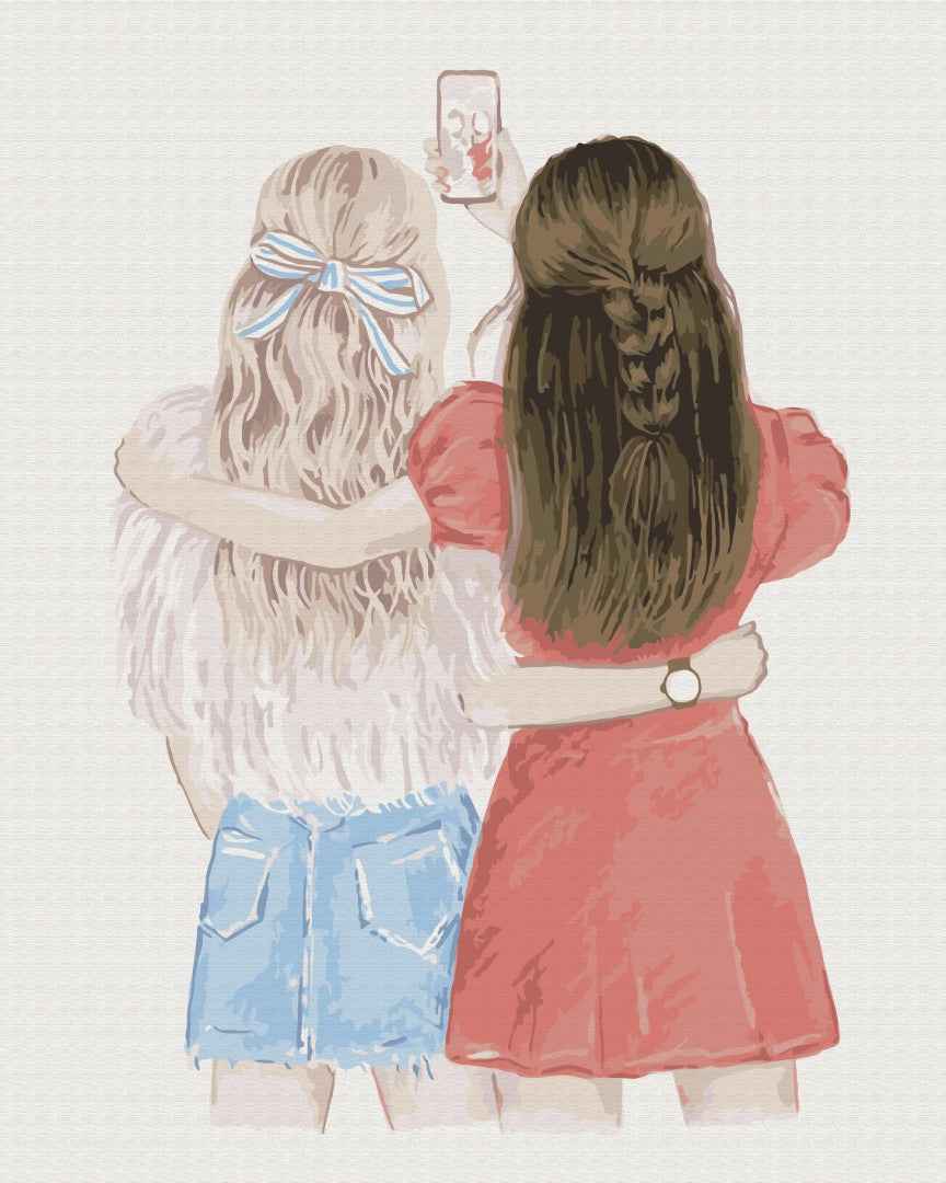 Painting by numbers Friends selfie (BS51342)