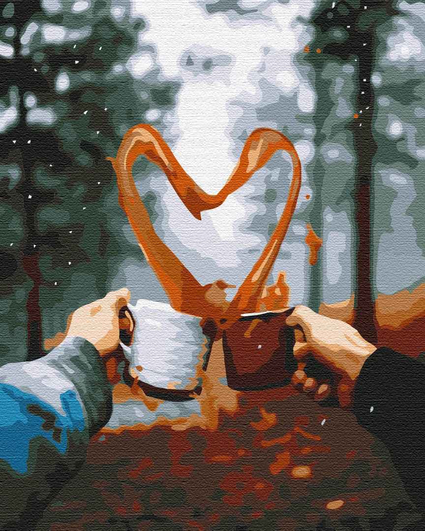 Painting by numbers Romantic morning in the woods (BS51340)