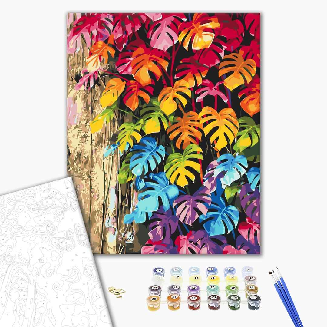 Painting by numbers Colored leaves (BS32082)