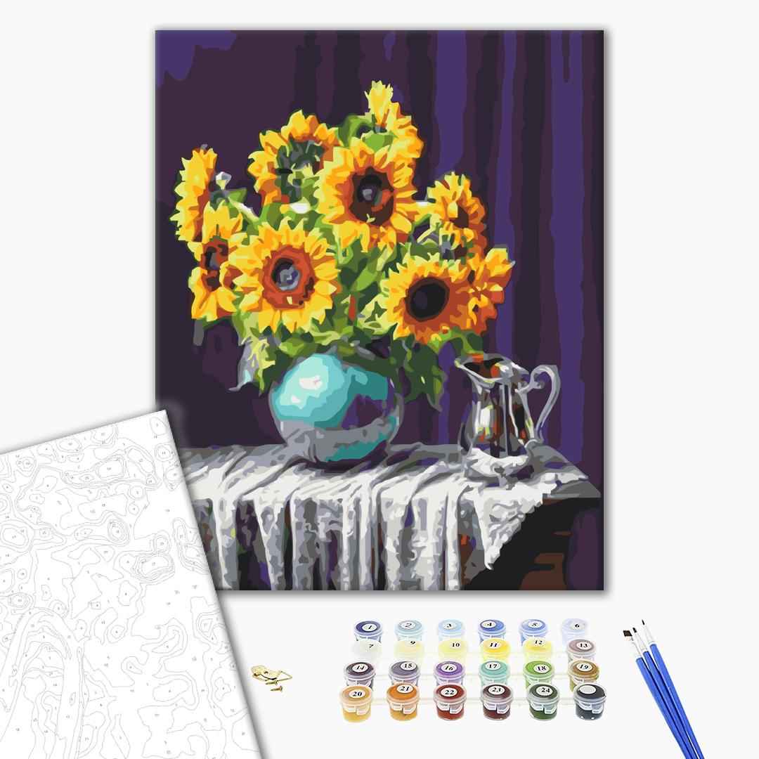 Painting by numbers Sunflowers in a vase (BS5846)