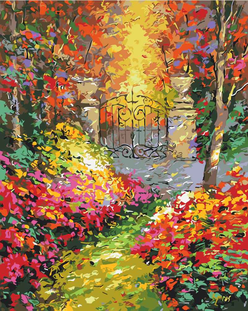 Painting by numbers Autumn garden (BS9972)