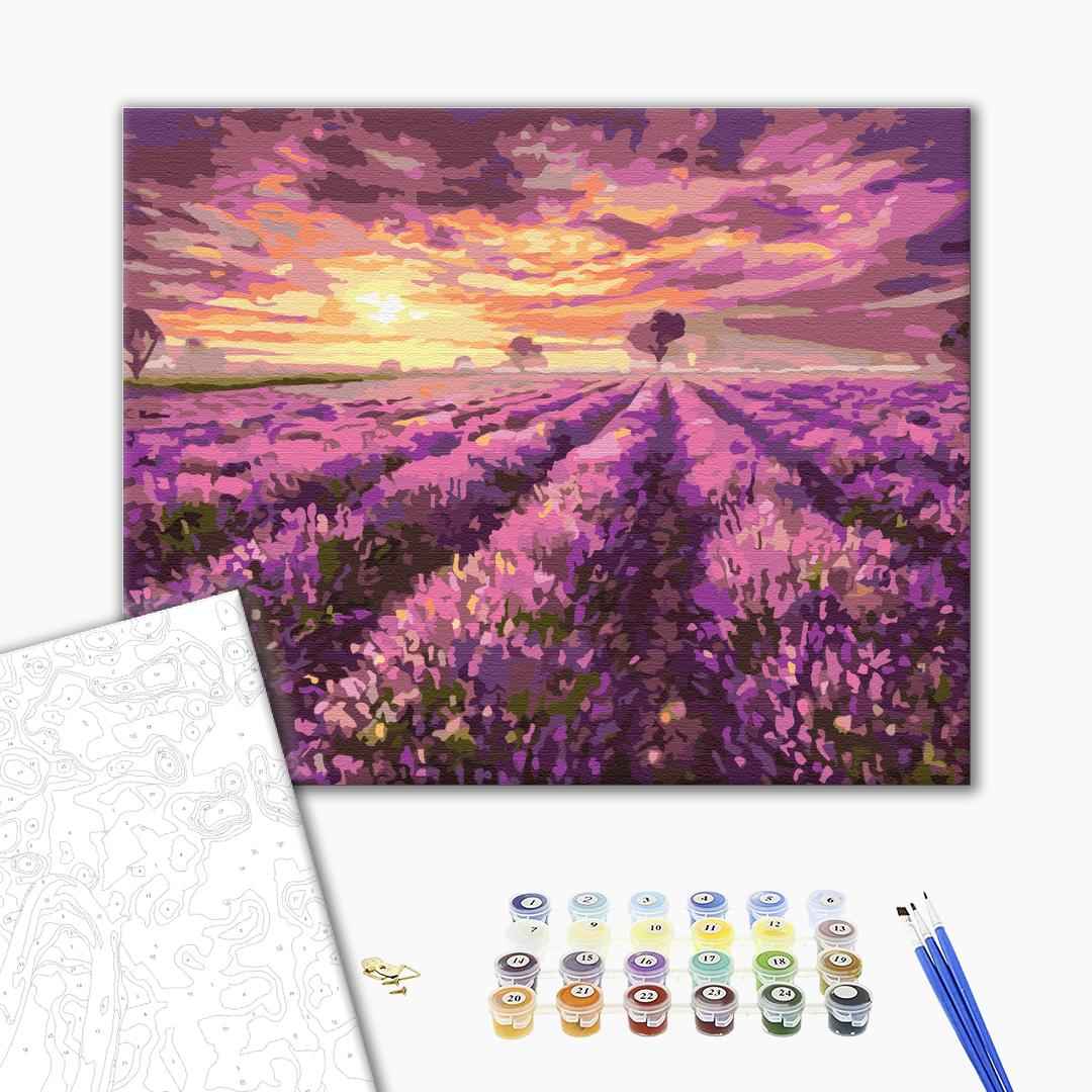 Painting by numbers Lavender sunset (BS3230)