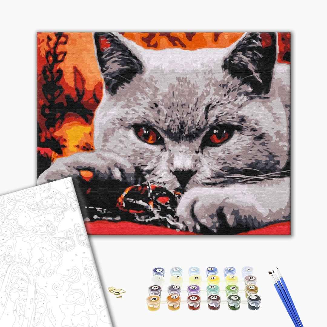 Painting by numbers Domestic predator (BS32800)