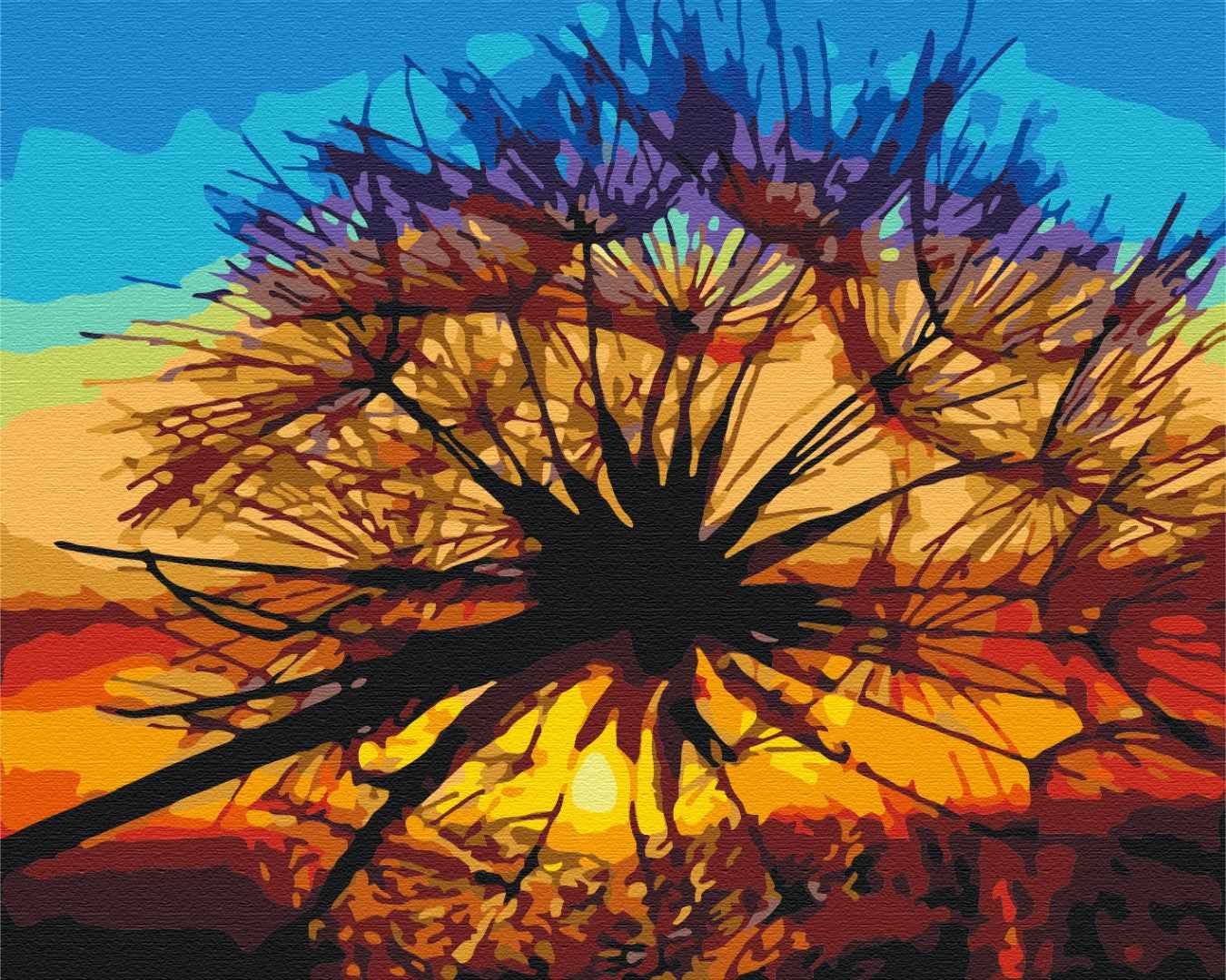 Painting by numbers Dandelion at summer sunset (BS35667)