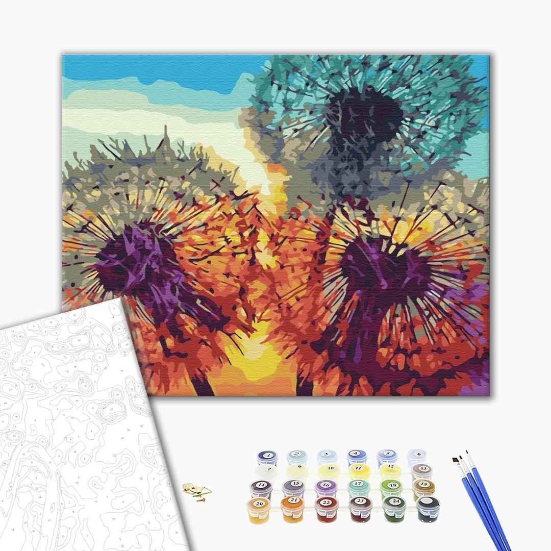 Painting by numbers Dandelions at sunset (BS35646)
