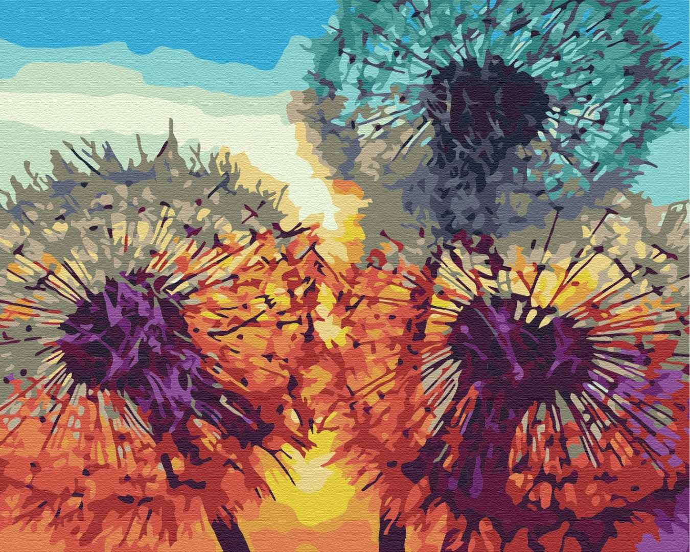 Painting by numbers Dandelions at sunset (BS35646)