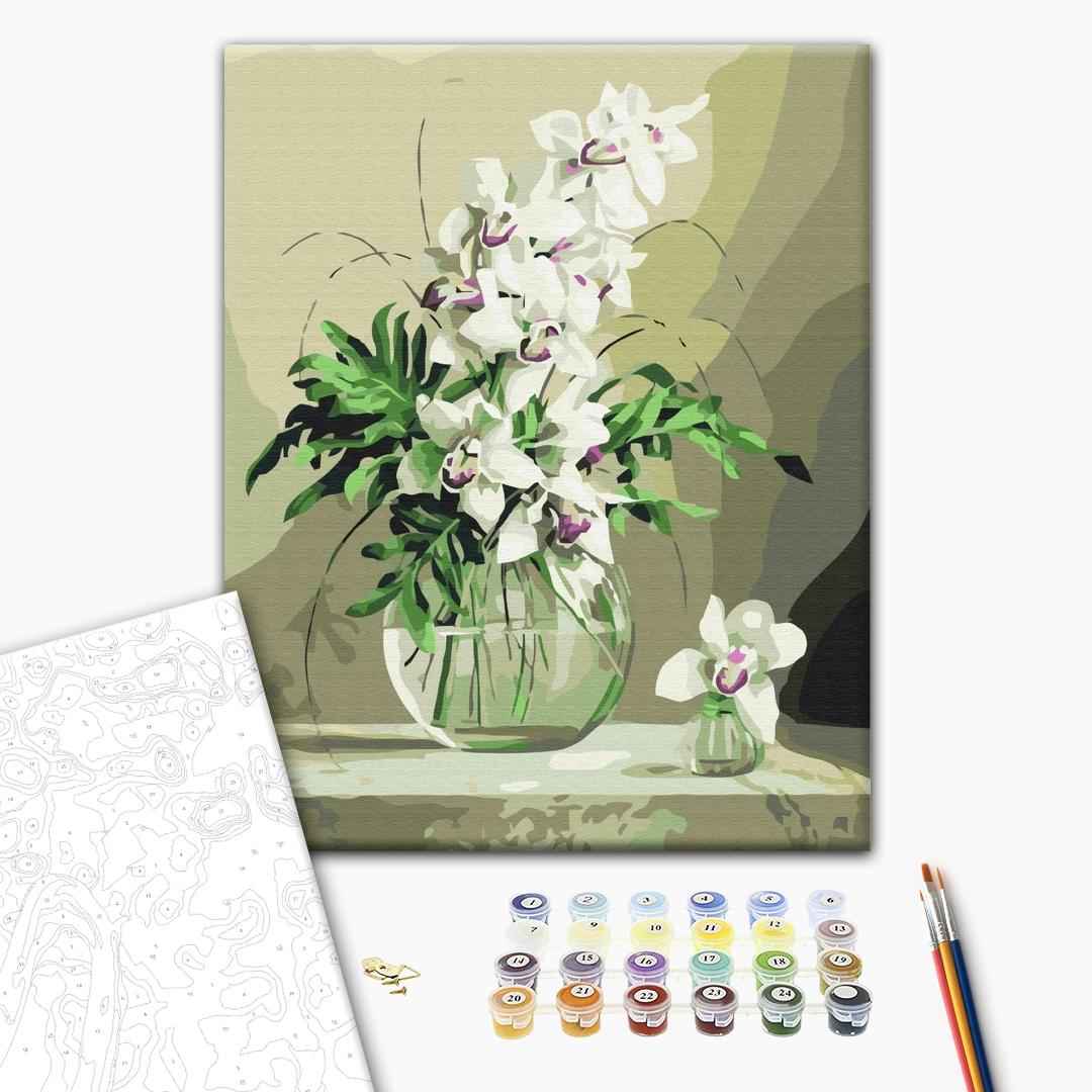 Painting by numbers Orchids in a vase (BS21177)