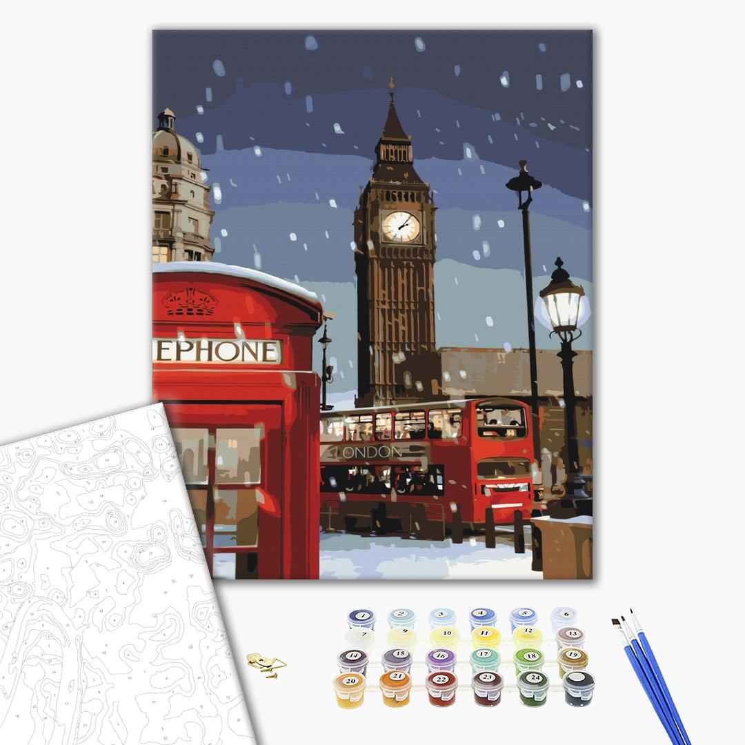 Painting by numbers Winter in London (BS28726)