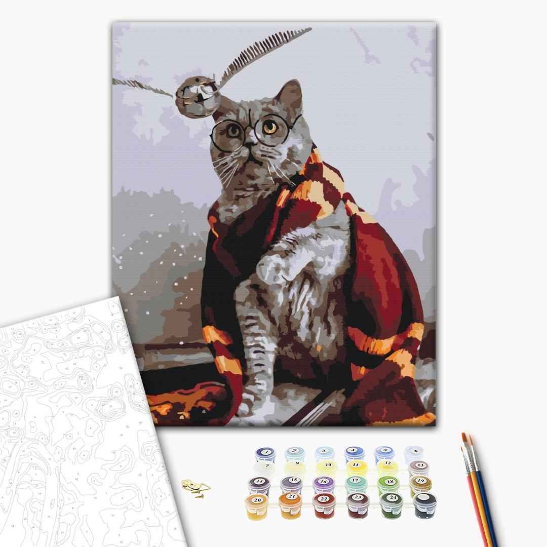 Painting by numbers Cat snitch catcher (BS36543)