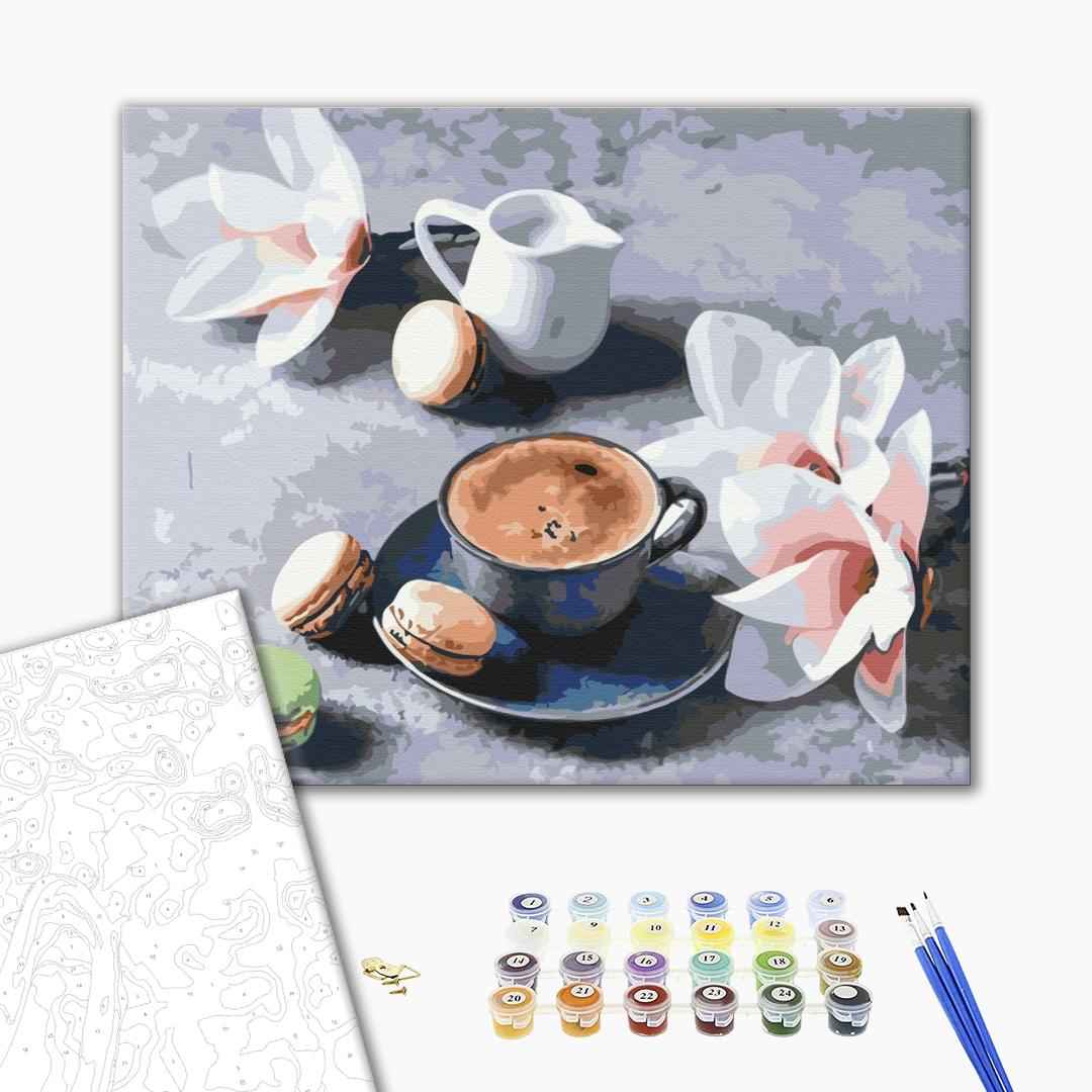 Painting by numbers Coffee and magnolias (BS34316)