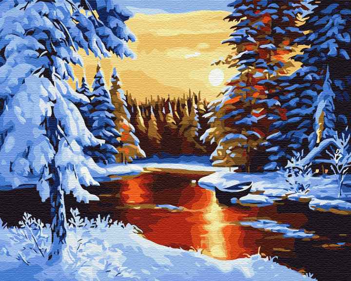 Painting by numbers Fabulous winter (BS29405)