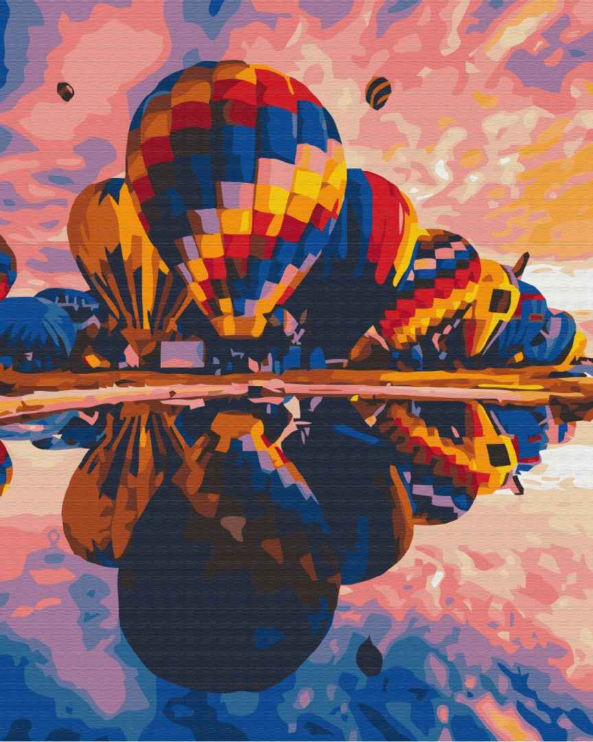 Painting by numbers Launching bullets (BS29713)