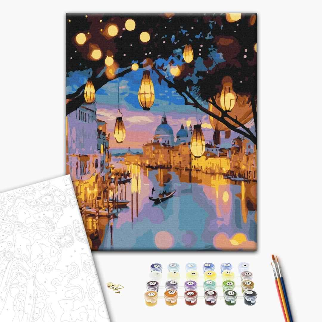 Painting by numbers The evening glow of Venice (BS24915)