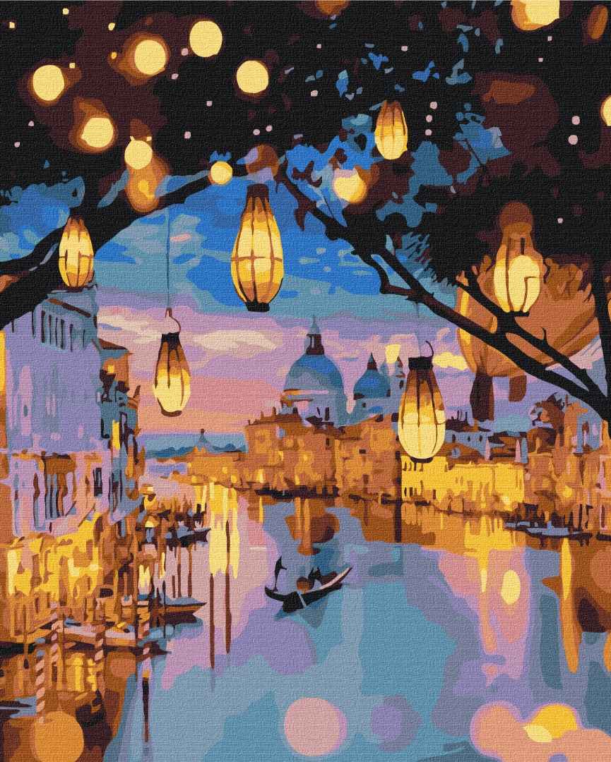 Painting by numbers The evening glow of Venice (BS24915)