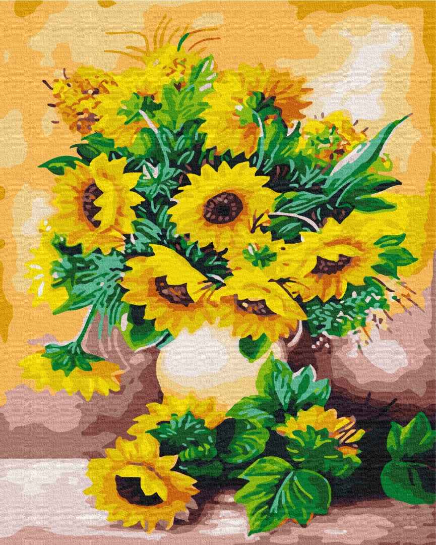Painting by numbers A bouquet of sunflowers (BS66137)