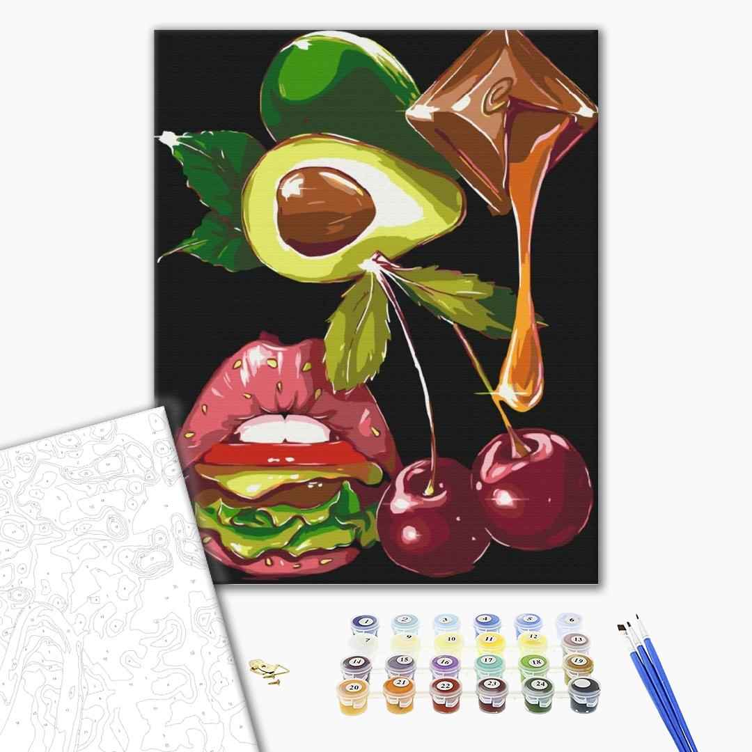 Painting by numbers Gastronomic pleasure (BS51366)