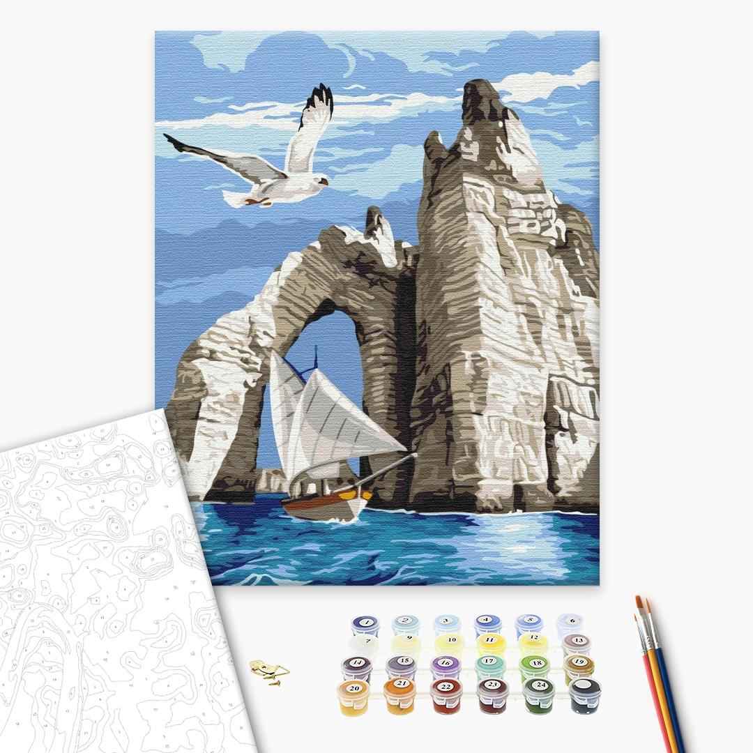 Painting by numbers Walk by the rocks (BS31197)