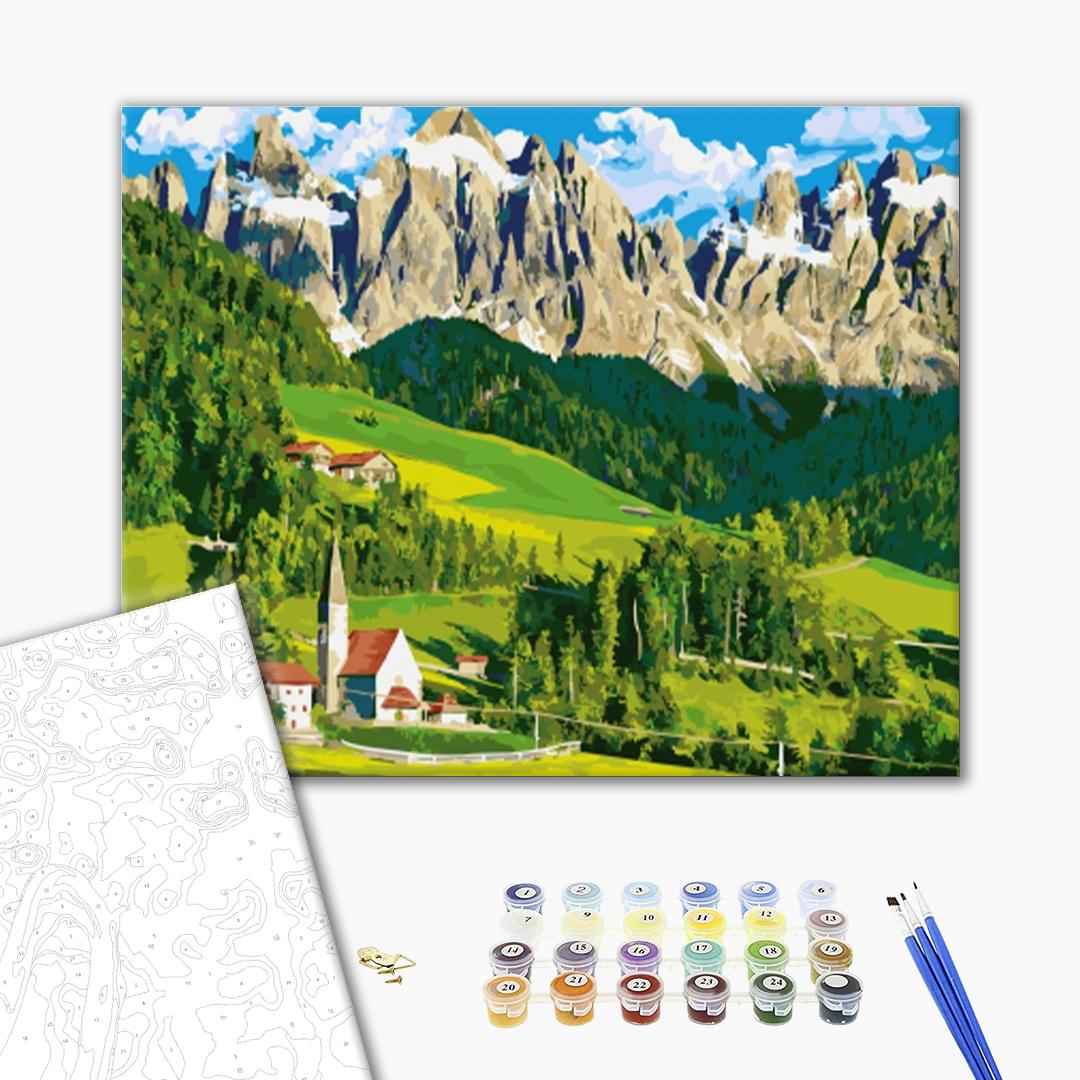 Painting by numbers House in the Alps (BS21692)