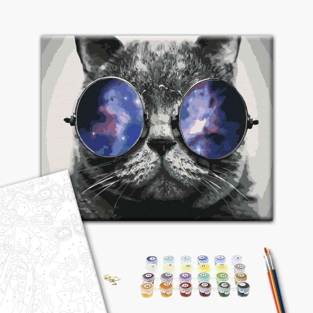 Painting by numbers Kitty in Miami (BS29637)