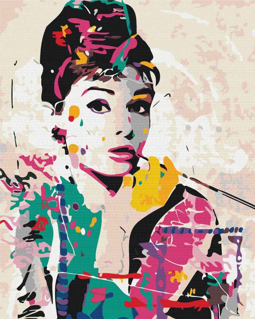 Painting by numbers Audrey Hepburn (BS4598)
