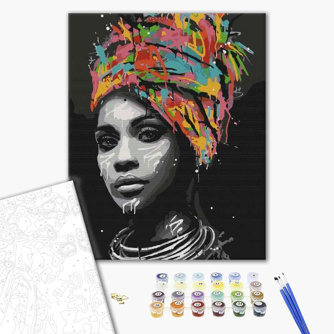 Painting by numbers African contrast (BS51369)