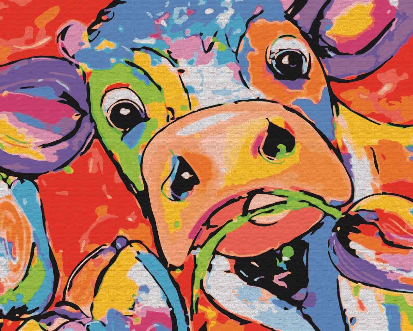 Painting by numbers Bright cow (BS51382)