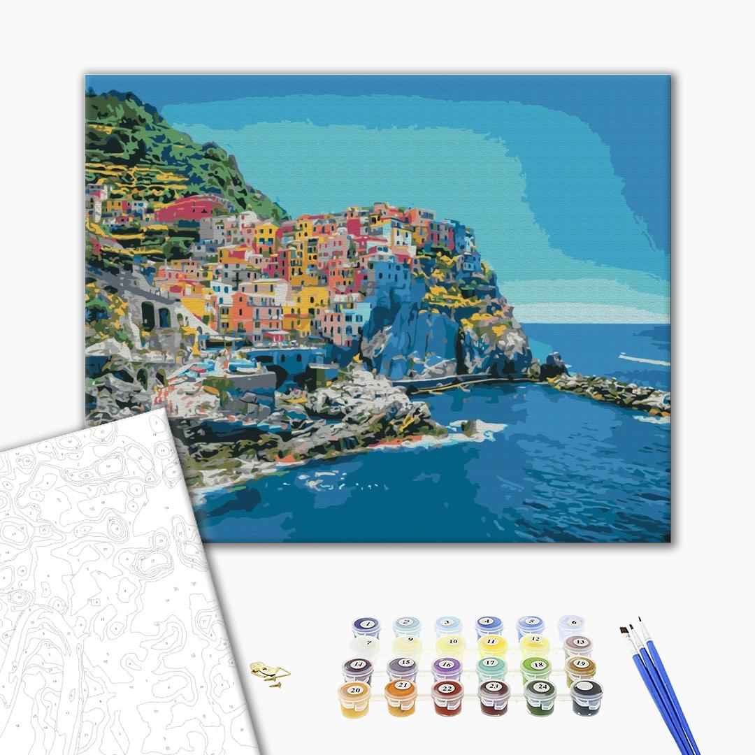 Painting by numbers Mediterranean coast (BS51383)