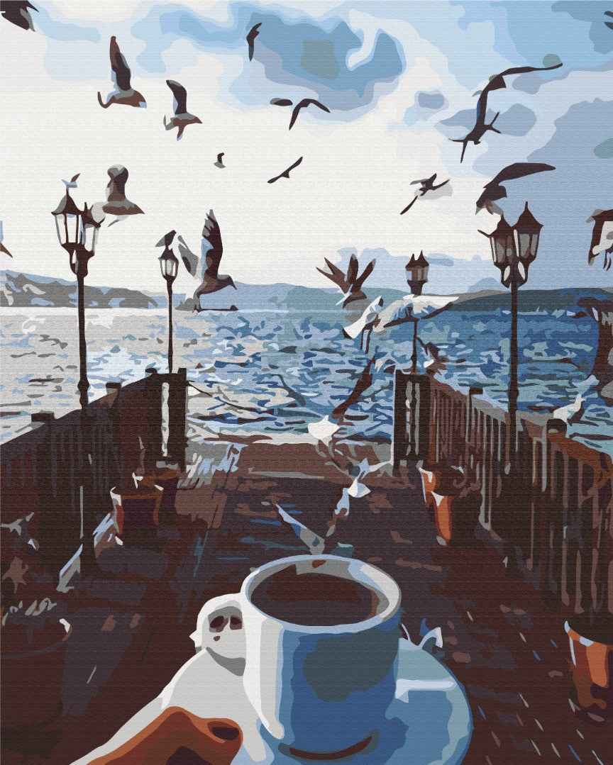 Painting by numbers Sea of coffee (BS51384)