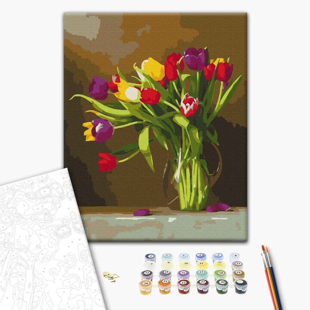 Painting by numbers Colored tulips (BS51395)