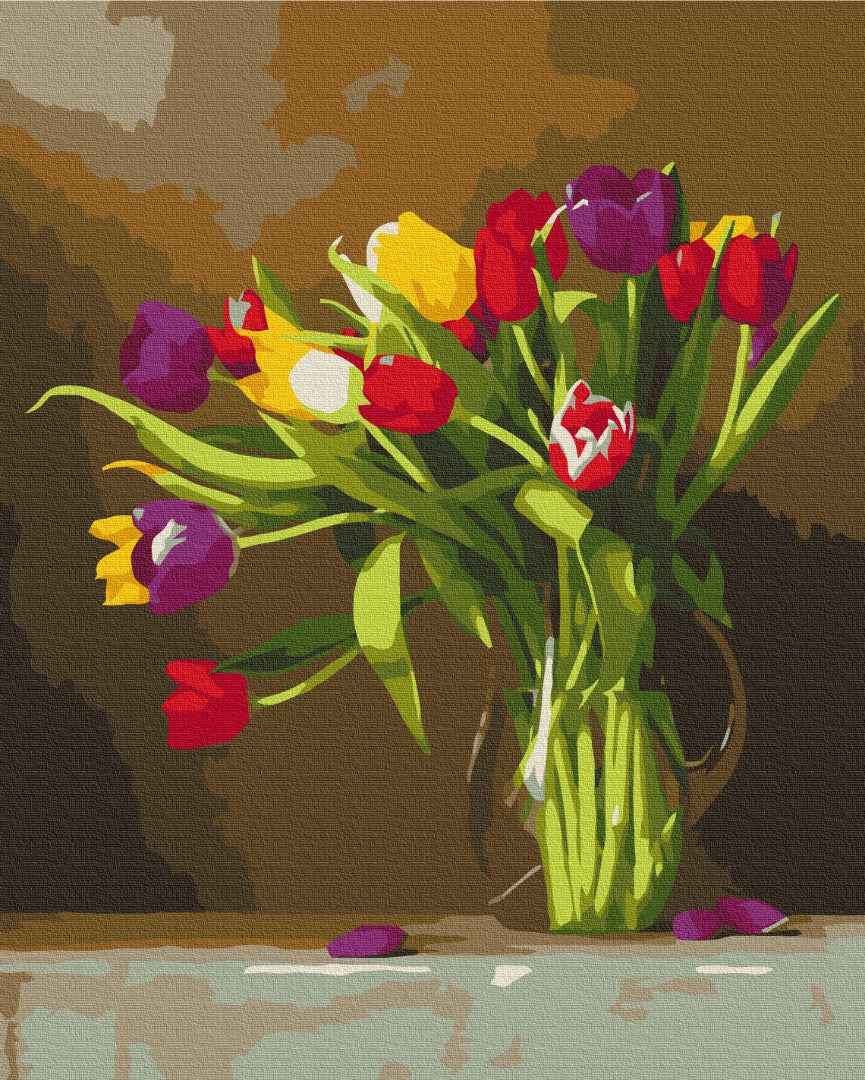 Painting by numbers Colored tulips (BS51395)