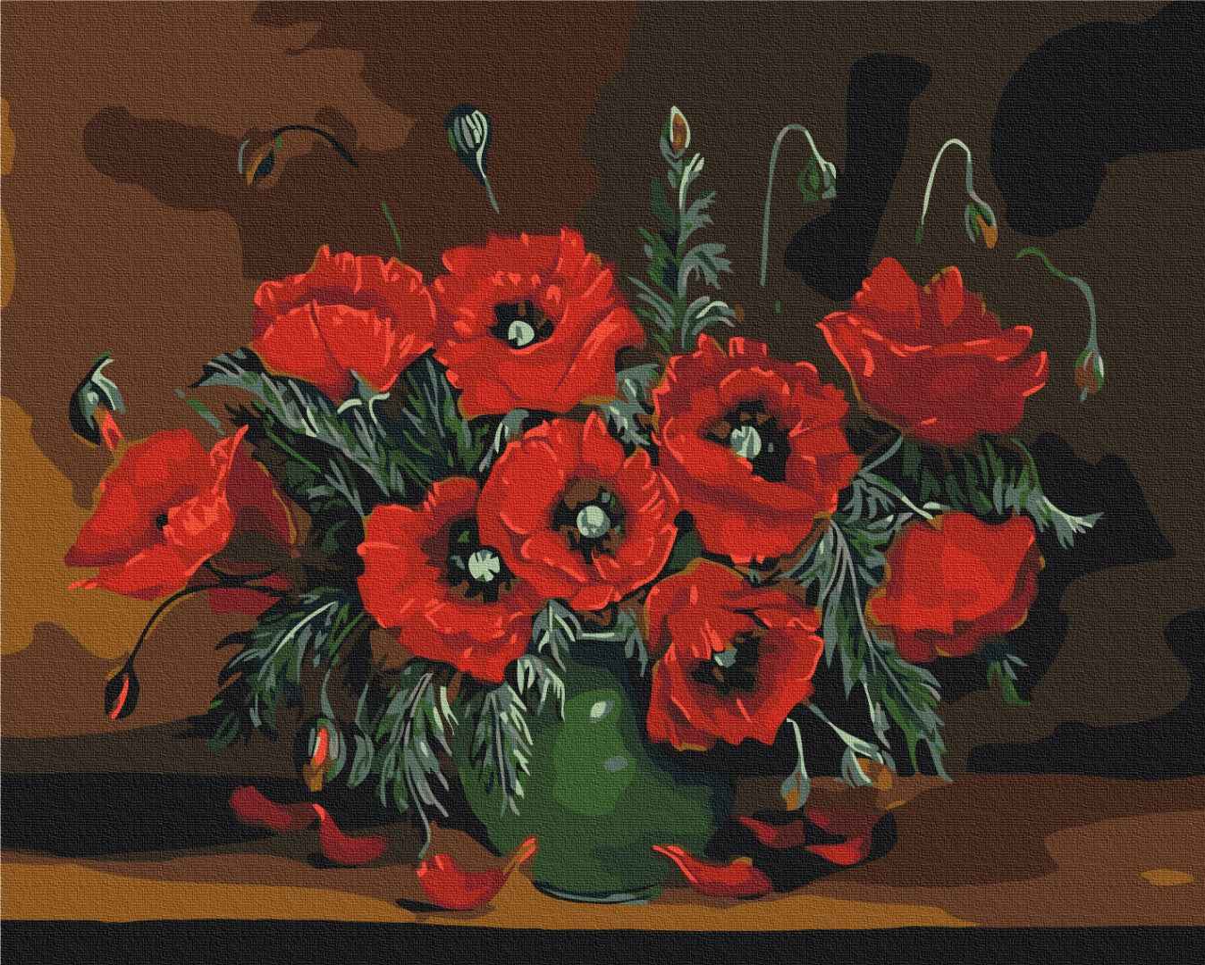 Painting by numbers Still life with poppies (BS51397)