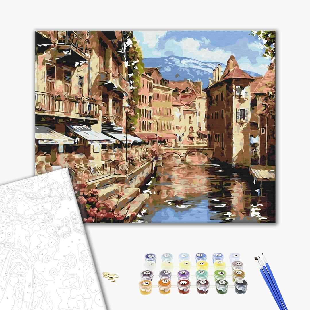 Painting by numbers Austrian town (BS51404)